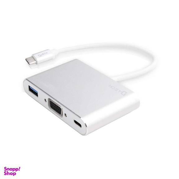 مبدل Type C به VGA و USB 3 دیتک (Dtech) مدل DT T0023