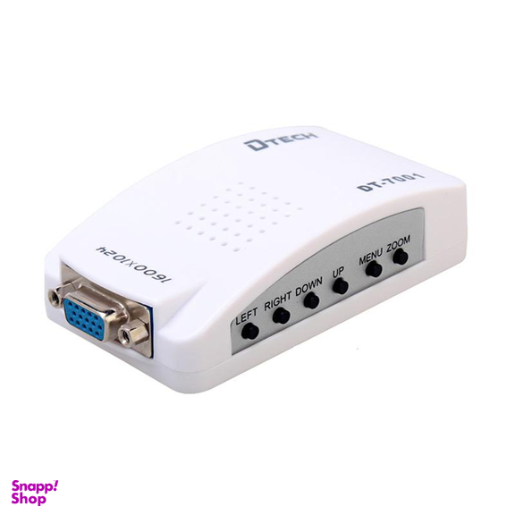 مبدل VGA به AV دیتک (Dtech) مدل DT 7001