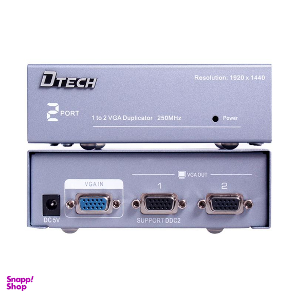 اسپلیتر VGA دو پورت دیتک (Dtech) مدل DT 7252