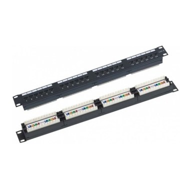 پچ پنل 24 پورت همراه با کیستون مدل Cat6 UTP کی نت (K Net)
