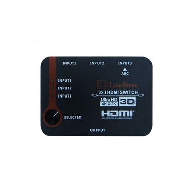 سوییچ 3 به 1 HDMI لایمستون (LimestOne) مدل LS HS0301
