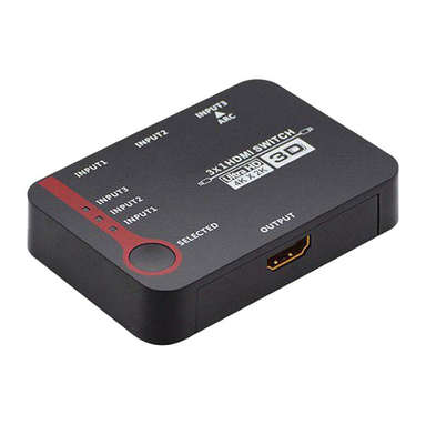 سوییچ 3 پورت HDMI با قابلیت 3D و رزولوشن 4Kx2K با ریموت کنترل لایمستون ( LimeStOne)