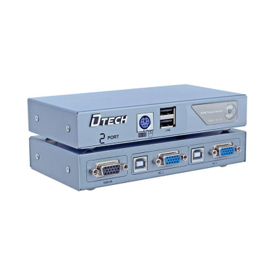 سوییچ KVM دو پورت PS2 و USB دیتک (Dtech) مدل DT 8021