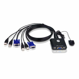 سوییچ دو پورت USB کی وی ام (KVM) مدل ATEN CS22U