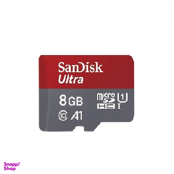 کارت حافظه MicroSDXC سن دیسک (Sandisk) مدل Ultra A1 کلاس 10 استاندارد UHS I سرعت 80MBps ظرفیت 8GB
