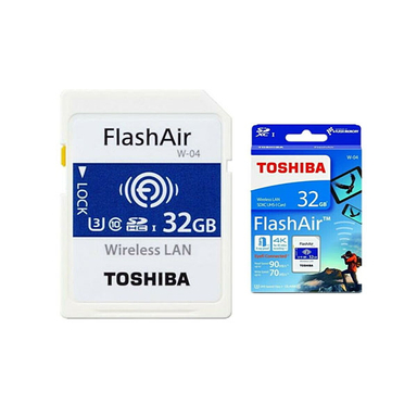 کارت حافظه‌ی SD توشیبا (Toshiba) با قابلیت انتقال بی‌ سیم اطلاعات ظرفیت 32GB