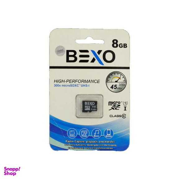 مموری میکرو 8 گیگ بکسو (Bexo) کلاس 10 استاندارد UHSI U1