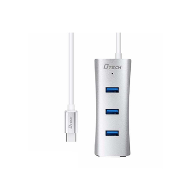 هاب 4 پورت Type C به USB 3 دیتک (Dtech) مدل DT T0026