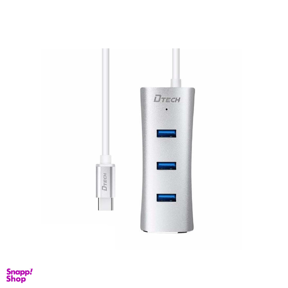 هاب 4 پورت Type C به USB 3 دیتک (Dtech) مدل DT T0026