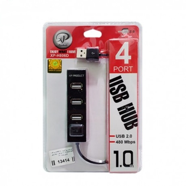 هاب 4 پورت USB 2.0 ایکس پی (XP) مدل H806D