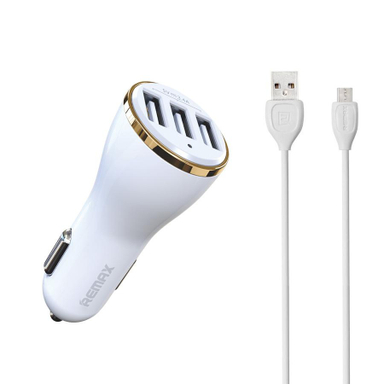 شارژر فندکی ریمکس (Remax) مدل Rcc303 به همراه کابل تبدیل Micro USB