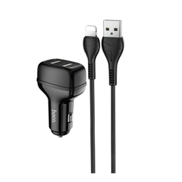 شارژر فندکی هوکو (Hoco) مدل Z36 به همراه کابل تبدیل Lightning