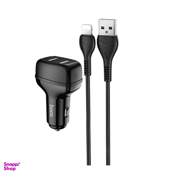 شارژر فندکی هوکو (Hoco) مدل Z36 به همراه کابل تبدیل Lightning