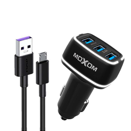 شارژر فندکی موکسوم (Moxom) مدل Mx-Vc01 به همراه کابل تبدیل Micro USB