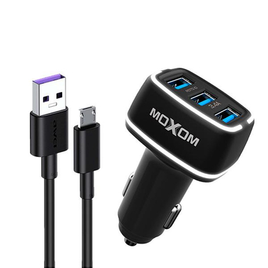 شارژر فندکی موکسوم (Moxom) مدل Mx-Vc01 به همراه کابل تبدیل Micro USB