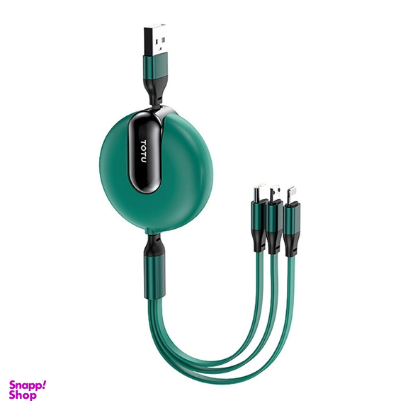 کابل تبدیل USB به Lightning/USB-C/Micro USB توتو (Totu) مدل Bb3B09 به طول 1.2m