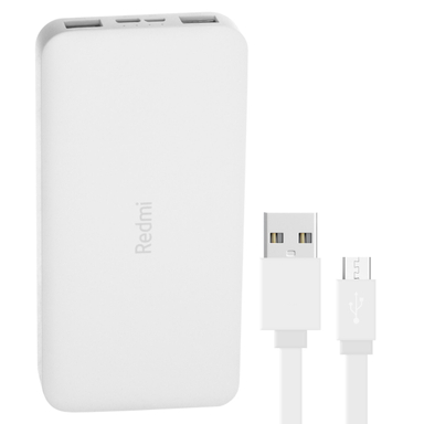 شارژر همراه شیائومی مدل Redmi ظرفیت 10000mAh به همراه کابل تبدیلMicro USB
