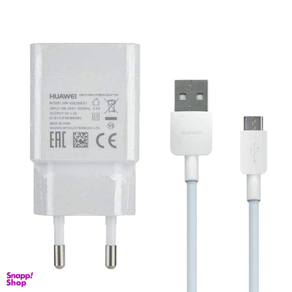 شارژر دیواری هوآوی (Huawei) مدل Hw-059200Ehq به همراه کابل تبدیل Micro USB کد 1026