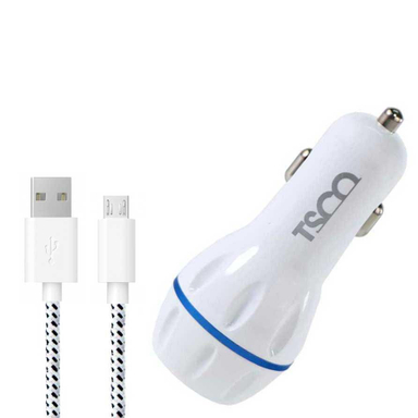 شارژر فندکی تسکو (Tsco) مدل Tcg 28 به همراه کابل تبدیل Micro USB