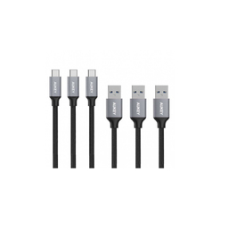 کابل تبدیل USB به USB C آکی (Aukey) مدل CB CMD1 بسته 3 عددی