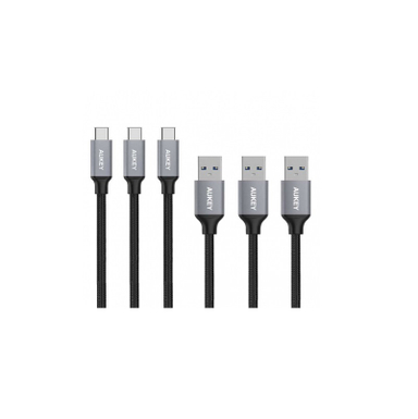 کابل تبدیل USB به USB C آکی (Aukey) مدل CB CMD1 بسته 3 عددی