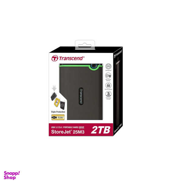 هارددیسک اکسترنال ترنسند مدل StoreJet 25M3 ظرفیت 2TB