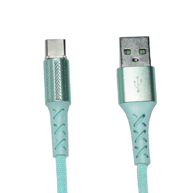 کابل شارژ سریع مدل لایتینگ چراغ دار Type C طول 1m