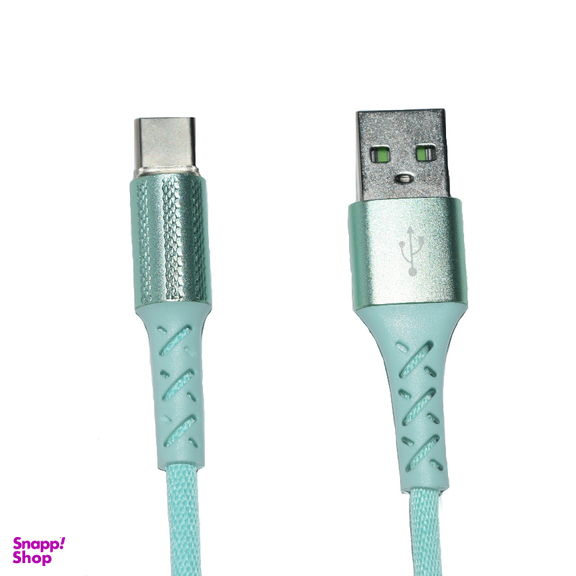 کابل شارژ سریع مدل لایتینگ چراغ دار Type C طول 1m