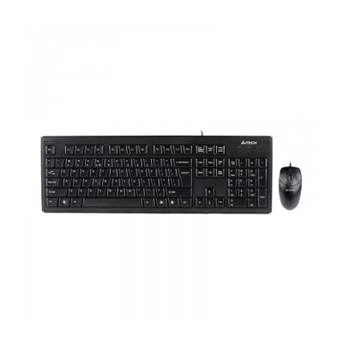 کیبورد و ماوس با سیم ای فورتک (A 4 Tech) مدل KR8372 با حروف فارسی گارانتی USB