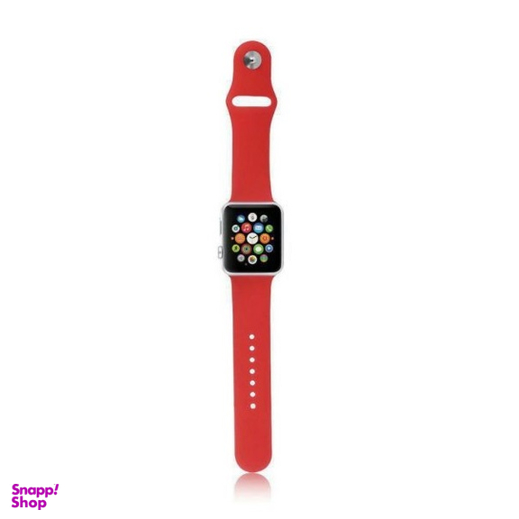 بند سیلیکونی مناسب ساعت هوشمند Apple Watch 38/40mm رنگ زرشکی