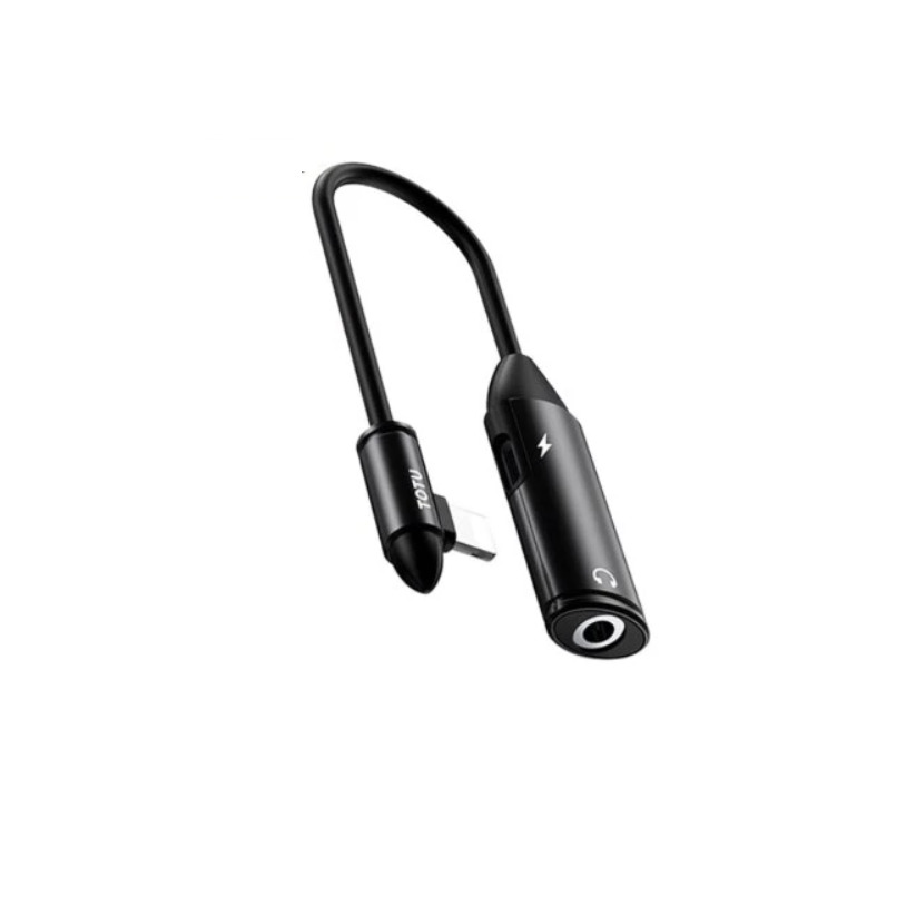 کابل تبدیل 2 به 1 شارژ لایتنینگ و صدا AUX 3.5mm توتو (Totu) مدل EAUC21