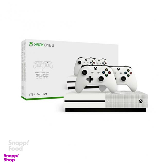 کنسول بازی مایکروسافت (Microsoft) مدل Xbox One S ظرفیت 1TB به همراه 2 دسته فابریک (گارانتی و نصب بازی)