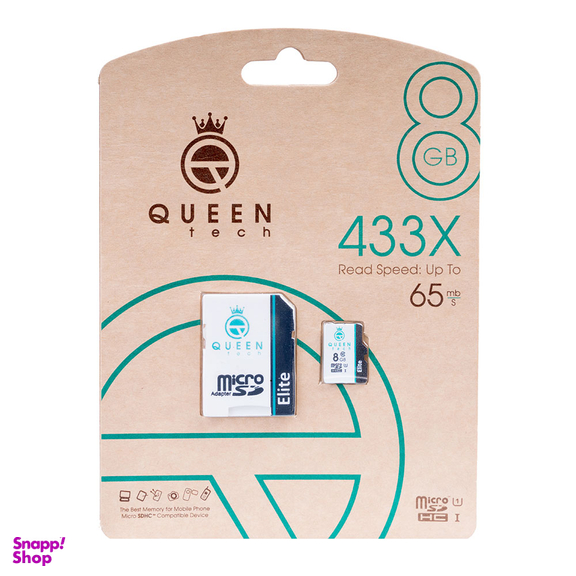کارت حافظه کویین تک (Queen Tech) مدل ELite 16GB با چاپ رنگی