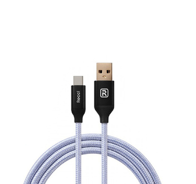 کابل تبدیل USB به USB C رسی (Recci) مدل Velocity RCT N120 طول 120 سانتی‌m