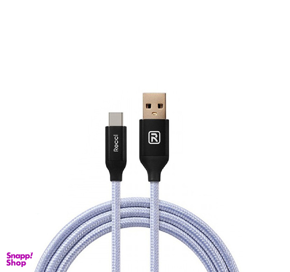 کابل تبدیل USB به USB C رسی (Recci) مدل Velocity RCT N120 طول 120 سانتی‌m