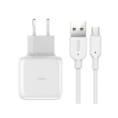شارژر دیواری توتو (Totu) مدل GTZAC09 با کابل Micro USB دو پورت 1m