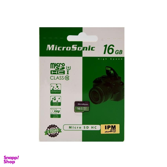 کارت حافظه MicroSDHC میکروسونیک (Microsonic) مدل U1 ظرفیت 16GB
