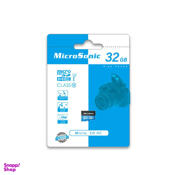 کارت حافظه MicroSDHC میکروسونیک (Microsonic) مدل U1 ظرفیت 32GB