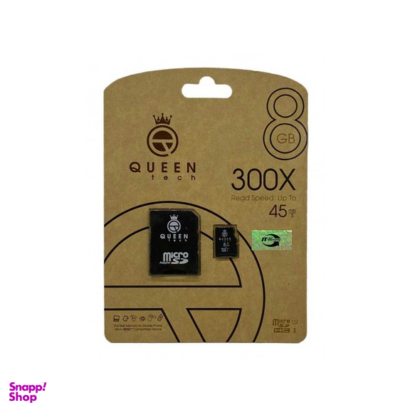 کارت حافظه کویین تک (Queen Tech) مدل 300X 8GB