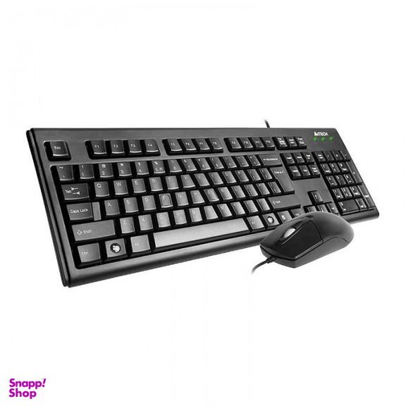 کیبورد و ماوس با سیم ای فورتک (A 4 Tech) مدل KR 8372 با حروف فارسی