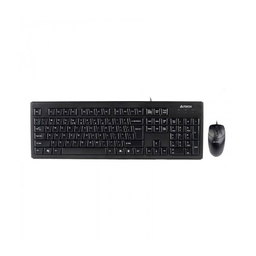 کیبورد و ماوس با سیم ای فورتک (A 4 Tech) مدل KR8372 با حروف فارسی گارانتی USB