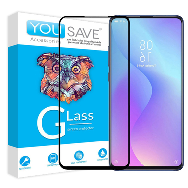 گلس تمام صفحه یوسیو (You Save) مناسب موبایل شیایومی Mi9T