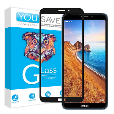 گلس تمام صفحه یوسیو (You Save) مناسب موبایل شیایومی Redmi 7a