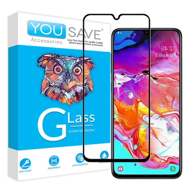 گلس تمام صفحه یوسیو (You Save) مناسب موبایل Galaxy A70