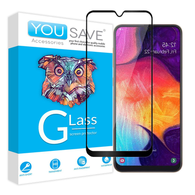 گلس تمام صفحه یوسیو (You Save) مناسب موبایل Galaxy A20