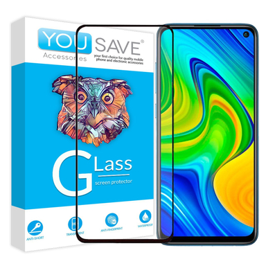 گلس تمام صفحه یوسیو (You Save) مناسب موبایل شیایومی Redmi Note 9