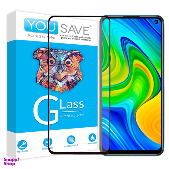 گلس تمام صفحه یوسیو (You Save) مناسب موبایل شیایومی Redmi Note 9