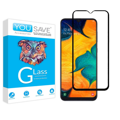 گلس تمام صفحه یوسیو (You Save) مناسب موبایل Galaxy A30s سامسونگ