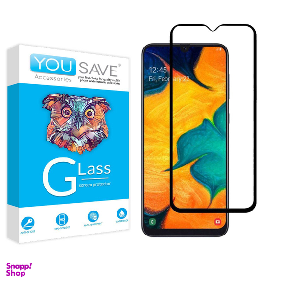 گلس تمام صفحه یوسیو (You Save) مناسب موبایل Galaxy A30s سامسونگ
