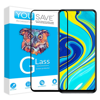گلس تمام صفحه یوسیو (You Save) مناسب موبایل شیایومی Redmi Note 9 Pro